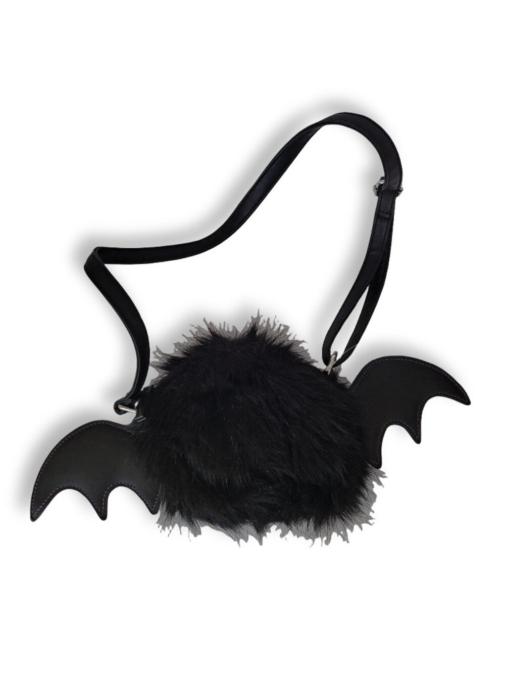 Disney Halloween Bat Black Faux Leather Mini Crossbody Handbag